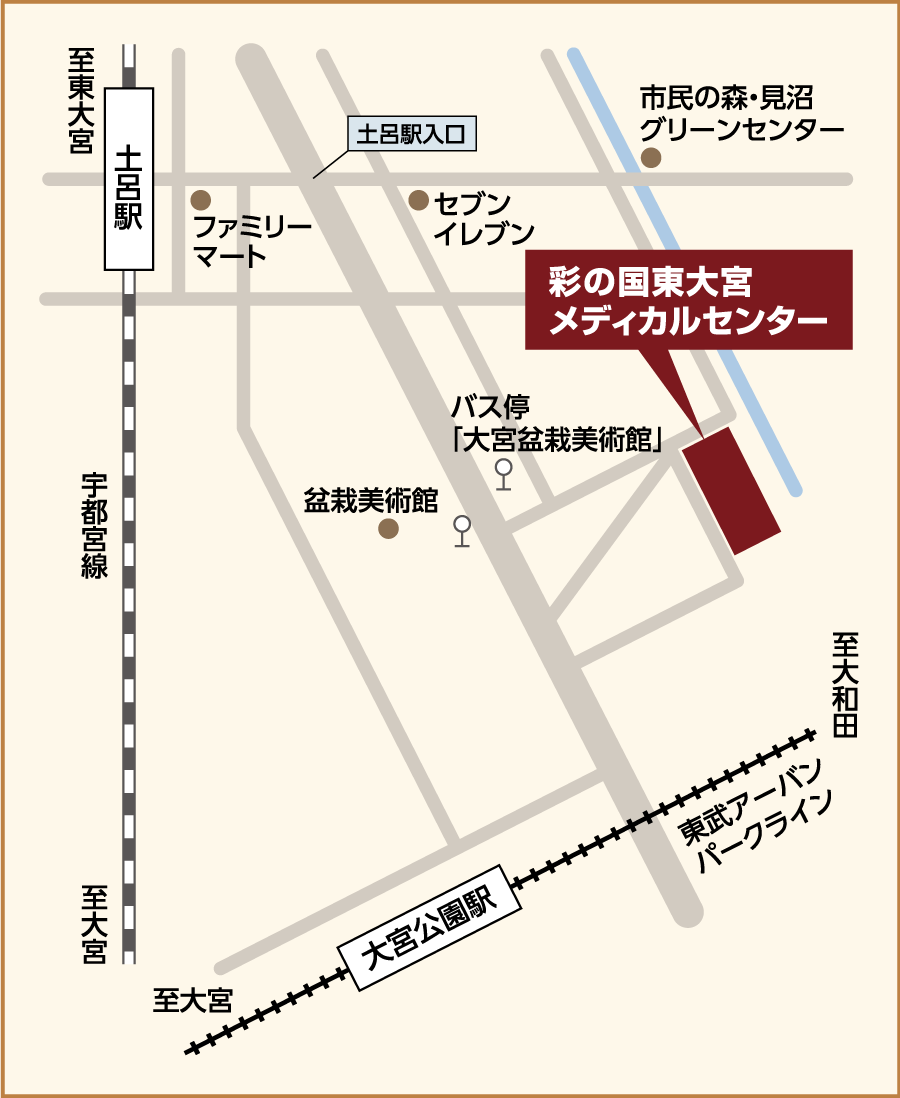 医療法人社団協友会 彩の国東大宮メディカルセンター 病院案内
